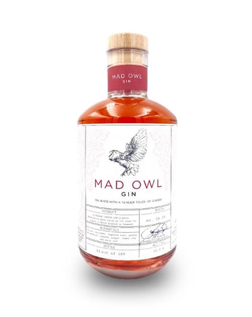 Mad Owl Rhubarb/Ginger Handcrafted Small Batch Danish Gin Likör 50 cl 32%