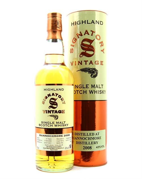 Mannochmore 2008/2021 Signature Vintage 12 år Single Highland Malt Whisky 43%