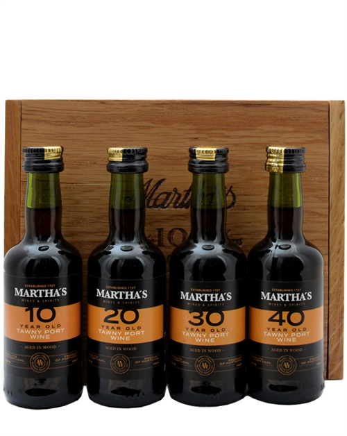 Marthas 100 år Miniature Presentset Tawny Portvin 4x5 cl