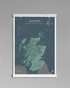 Matt Scottish Distillery Map 42x59,4 cm Poster A2