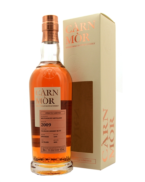 Miltonduff 2009/2022 Càrn Mòr 12 år Single Speyside Malt Whisky 47,5%