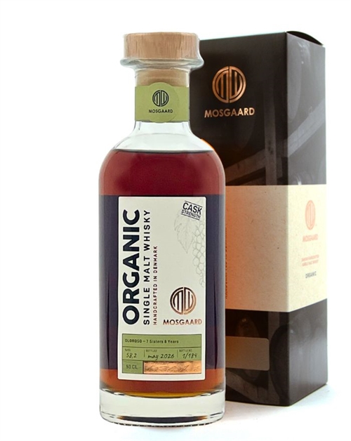 Mosgaard 8 år Oloroso Cask 7 Sister Casks Ekologisk Single Malt Dansk Whisky 50 cl 58,2%
