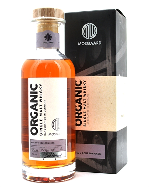 Mosgaard Edition No 2 Peated / Bourbon Cask Ekologisk Single Malt Danska Whisky 50 cl 48,4%