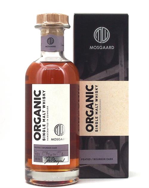 Mosgaard Edition No 1 Peated / Bourbon Cask Ekologisk Single Malt Danska Whisky 50 cl 48,4%