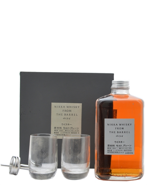 Nikka From The Barrel Presentset m. 2 glas & hällpropp Blended Japanese Whisky 50 cl 51,4%