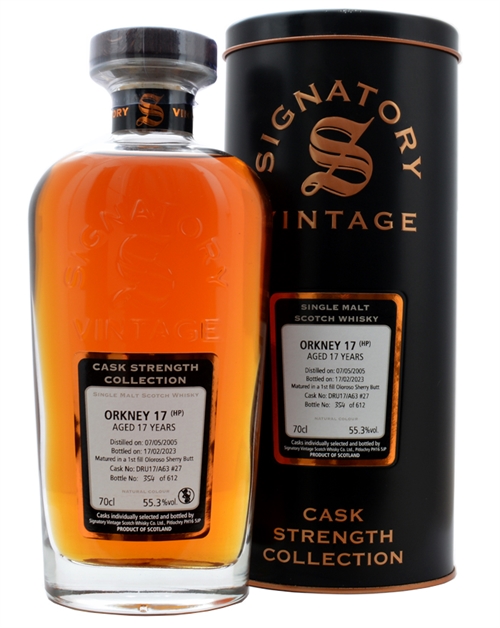 Orkney 17 (HP) 2005/2023 Signature Vintage 17 år Single Malt Scotch Whisky 70 cl 55,3%