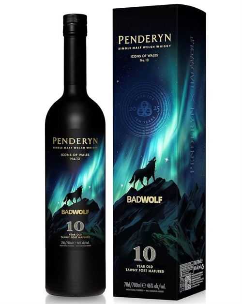 Penderyn Icons of Wales No 13 Bad Wolf 10 år Single Malt Welsh Whisky 70 cl 46%
