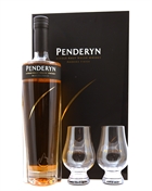 Penderyn Madeira Finish GULD Presentset med 2 glas Single Malt Welsh Whisky 70 cl 46%