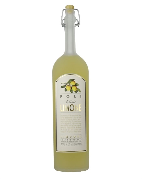 Poli Elisir Limone di Poli Limoncello från Italien innehåller 27 procent alkohol