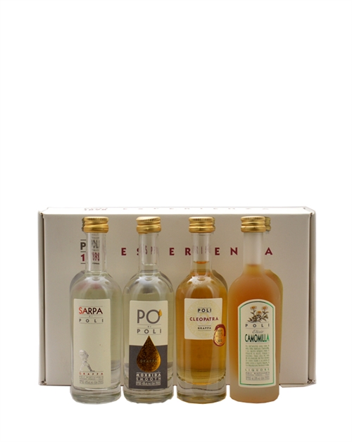 Poli Esperienza Mignon Grappa Smakprovset 4x5cl 30-40%