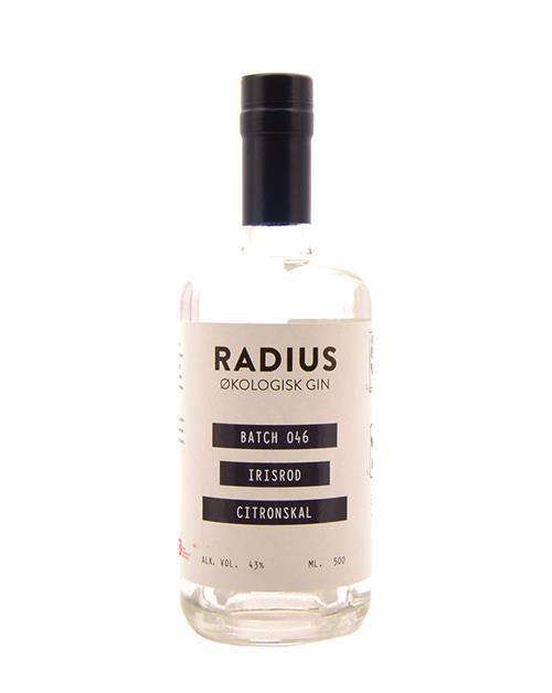 Radius Batch nr. 046 Irisrot Citronskal Dansk Ekologisk Gin 50 cl 43%