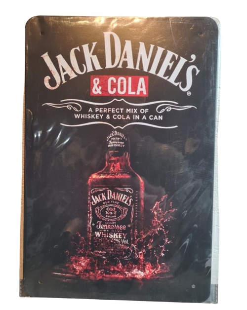 Retro Metallskylt - Jack Daniels & Cola