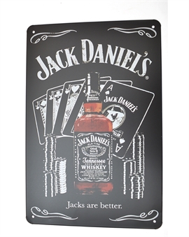 Retro Metallskylt - Jack Daniel's Jacks are better