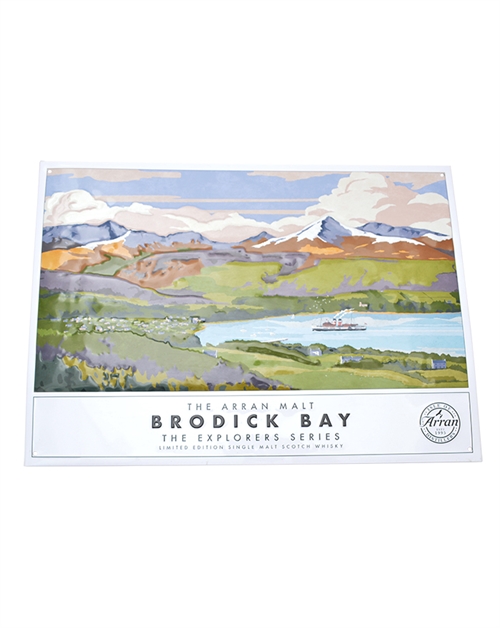 Retro Metallskylt - The Arran Malt Brodick Bay The Explorers Series