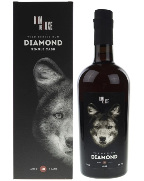 RomDeLuxe Wild Series Rum Diamond 18 år MDXC Guyana Single Cask Rom 70 cl 54,9%