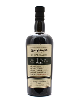 Ron Sostenible 15 år La Isabella Vintage Collection 2008 Dominikanska Republiken Rom 70 cl 46%