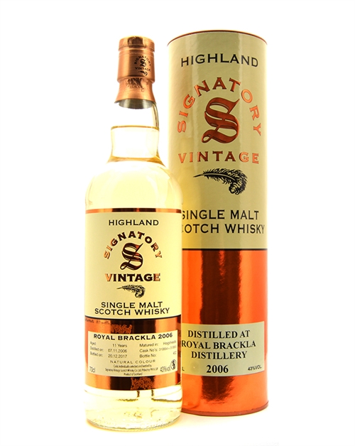 Royal Brackla 2006/2017 Signature Vintage 11 år Highland Single Malt Scotch Whisky 70 cl 43%