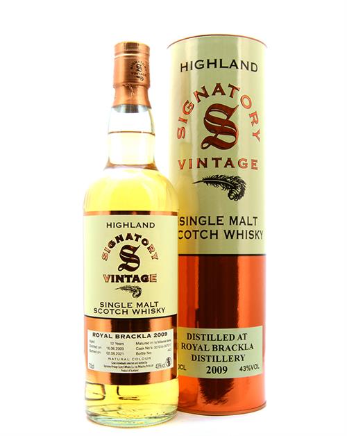 Royal Brackla 2009/2021 Signature Vintage 12 år Single Highland Malt Scotch Whisky 43%