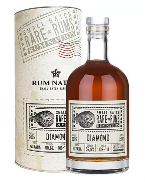 Rum Nation Rare Rums 2005/2016 Small Batch Cask Strength Guyana Diamond Rum 58.6%