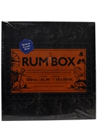 The Rum Box Blå Edition Miniatyr Presentförpackning Spirit Drink 10x5 cl 41,4%