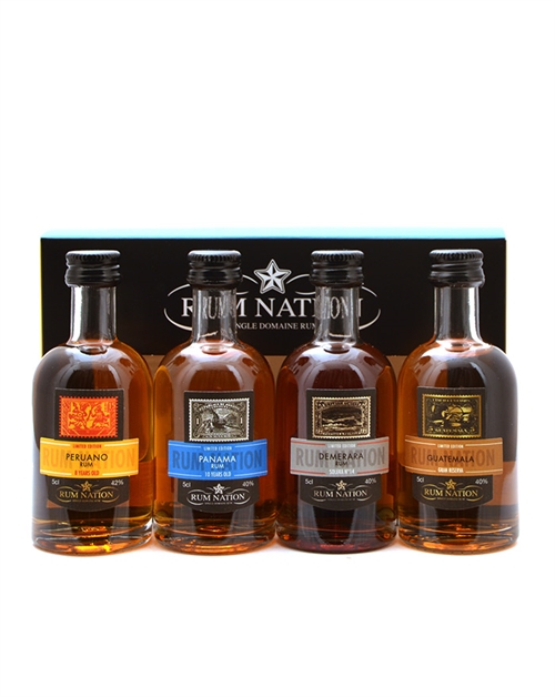 Rum Nation Miniatyr presentset Single Domaine Rum 4x5 cl 40-42%