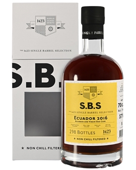 SBS Ecuador 2016/2024 Single Barrel Selection 8 år Bourbon og Virgin Oak Cask Rom 70 cl 57%
