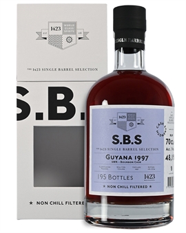 SBS Guyana SWR 1997/2024 Single Barrel Selection 27 år Ex-Bourbon Cask Rom 70 cl 48,1%
