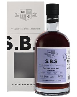SBS Guyana SVL 2001/2025 Single Barrel Selection 24 år Ex-Bourbon Cask Rom 70 cl 52,3%