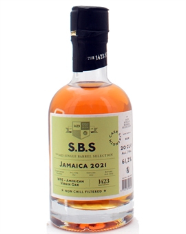 SBS Jamaica 2021 WPE American Virgin Oak Miniature Single Barrel Selection Jamaica Rom 20 cl 61,2%