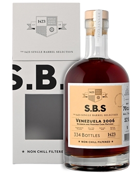 SBS Venezuela 2006/2023 Bourbon og Madeira Cask 17 år Single Barrel Selection Rom 70 cl 52%