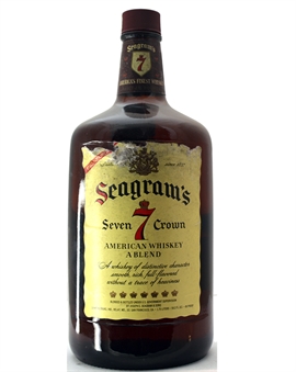 Seagrams Seven Crown American Blended Whiskey Vintage Flaska 1 USA 175 cl 40%