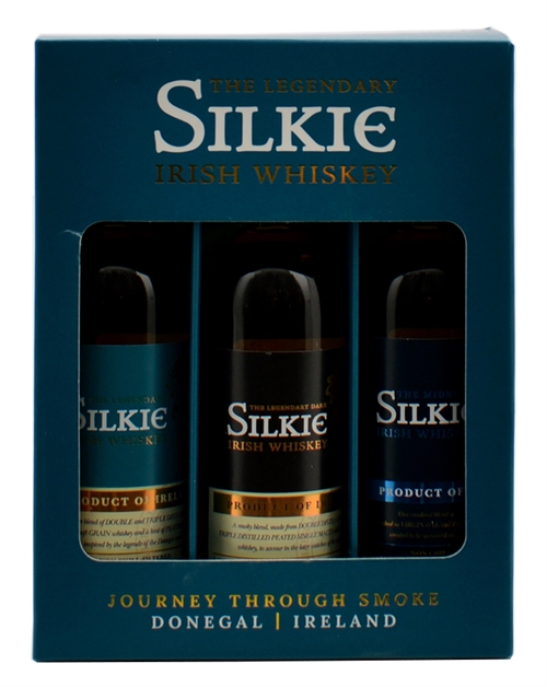 Sliabh Liag The Legendary Silkie Blended Irish Whiskey Gaveset 3x5cl 46%