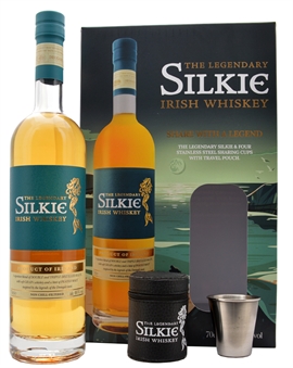 Sliabh Liag The Legendary Silkie Presentförpackning med 4 Glas Blended Irish Whiskey 70 cl 46%