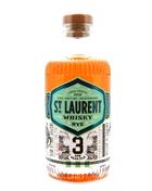 St Laurent 3 år Double Destillered Copper Still Canadian Rye Whisky 70 cl 43%