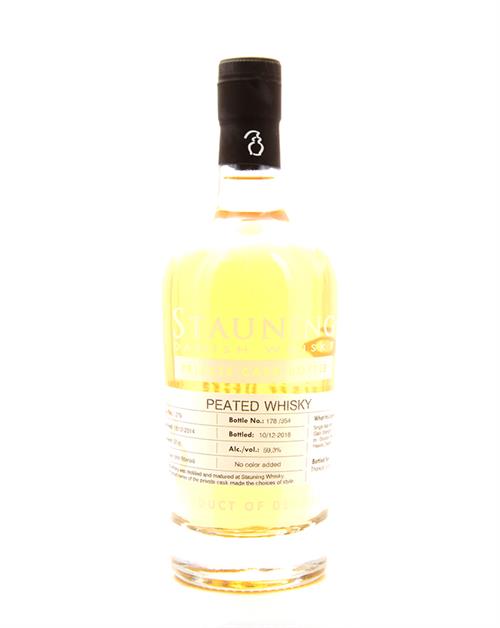 Stauning 2014/2018 Private Cask 4 år Peated Single Malt Danska Whisky 50 cl 59,3%