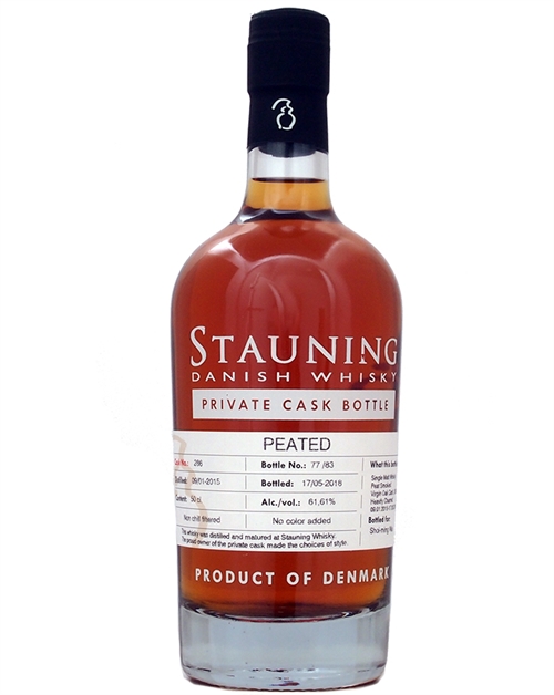 Stauning Private Cask Shoi-ming Wai 2015/2018 Dansk Peated Single Malt Whisky 61,61%