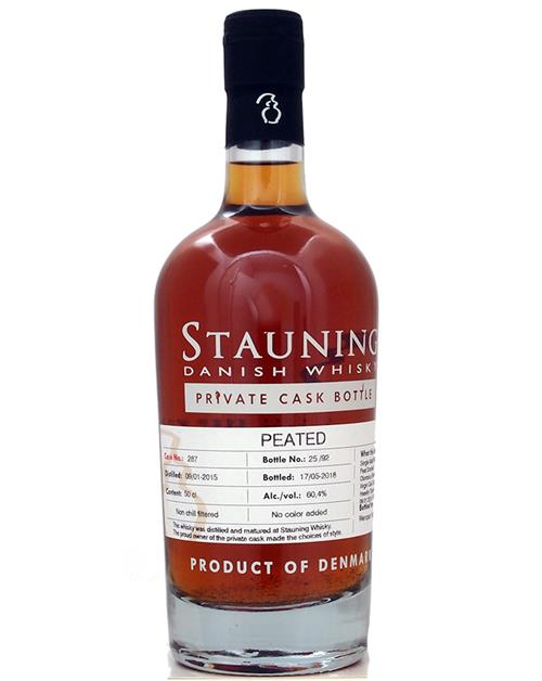 Stauning Private Cask Wenqian Yun 2015/2018 Dansk Peated Single Malt Whisky 60,4%