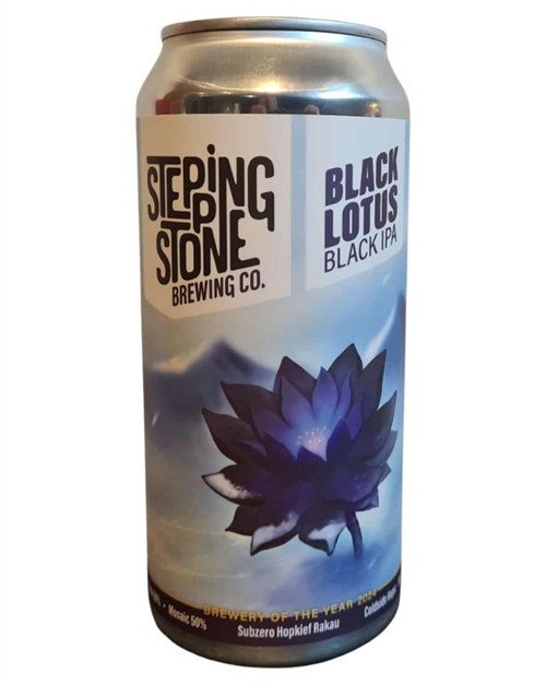 Stepping Stone Black Lotus Black IPA Dansk öl 440 ml 6.6%