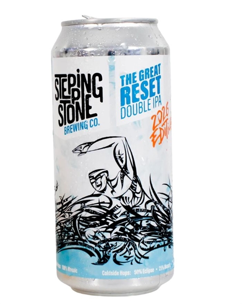 Stepping Stone The Great Reset Double IPA Danska öl 440 ml 8%