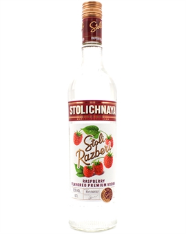Stolichnaya Hallonsmak Ultra Premium Vodka 70 cl 37,5 %