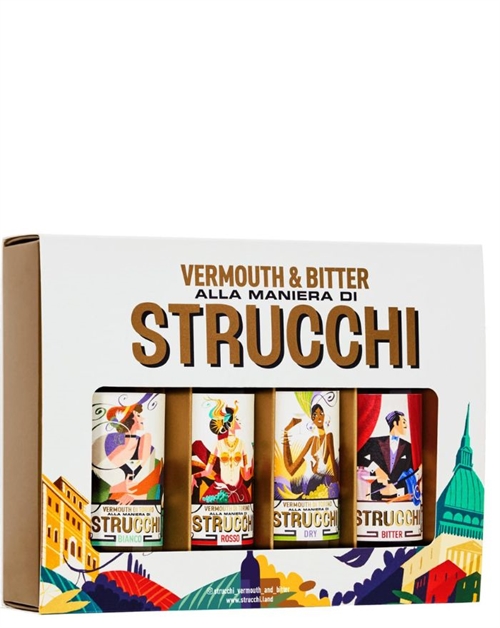 Strucchi Vermouth di Torino Miniature Box Italien 4x5 cl 16%