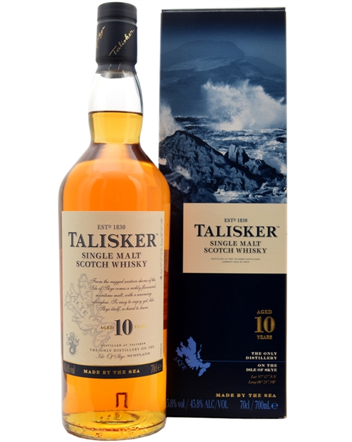Talisker 10 år Old Version Single Isle of Skye Malt Scotch Whisky 45,8%