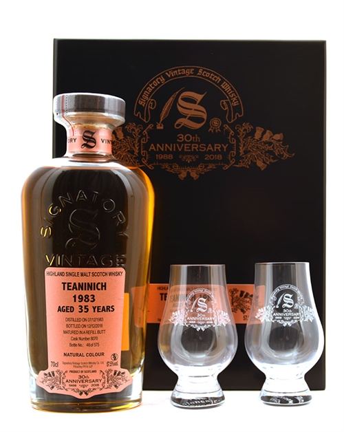 Teaninich 1983/2018 Signatory Vintage 30-årsjubileum 35 år Highland Single Malt Scotch Whisky 70 cl 57,5%