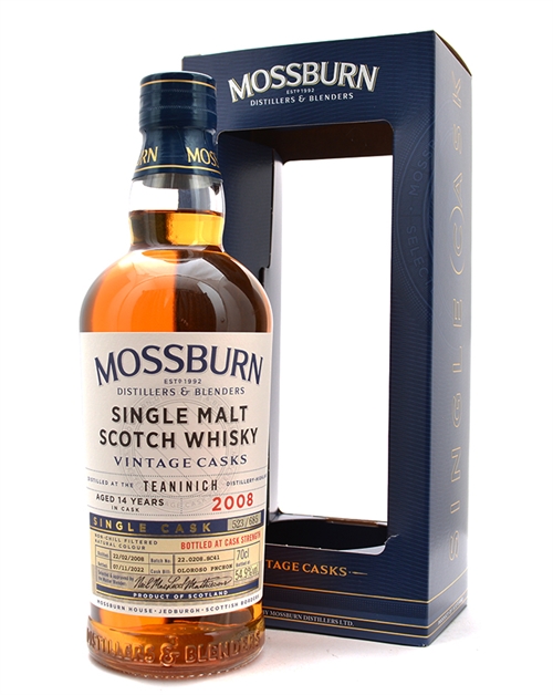 Teaninich 2008/2022 Mossburn 14 år Single Highland Malt Scotch Whisky 70 cl 54,9%