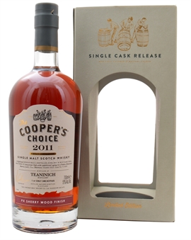 Teaninich 2011/2024 Coopers Choice 13 år PX Sherry Finish Single Highland Malt Whisky 51%