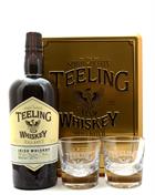 Teeling Presentset med 2 glas GULD BOX Small Batch Rom Cask Blended Irish Whisky 46%