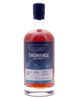 Thornæs Distillery Cask 118 Friends of Thornæs Økologisk Single Malt Dansk Whisky 50 cl 58,9%