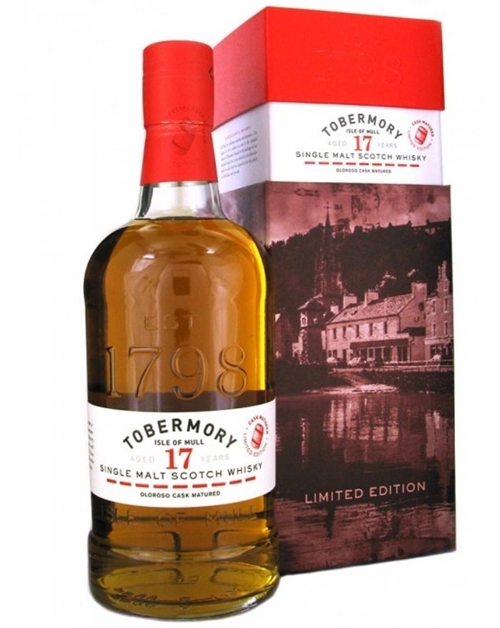 Tobermory 17 år Oloroso Matured Single Malt Island Whisky flaska från Tobermory