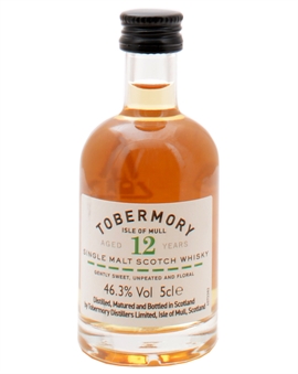 Tobermory Miniatyr 12 år Isle of Mull Single Malt Scotch Whisky 5 cl 46,3%