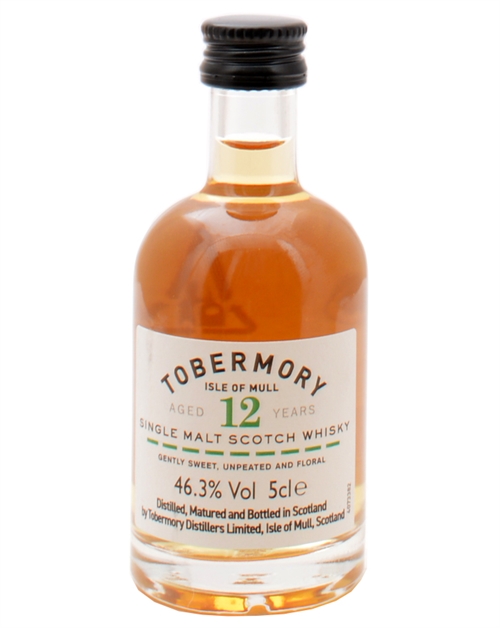 Tobermory Miniatyr 12 år Isle of Mull Single Malt Scotch Whisky 5 cl 46,3%